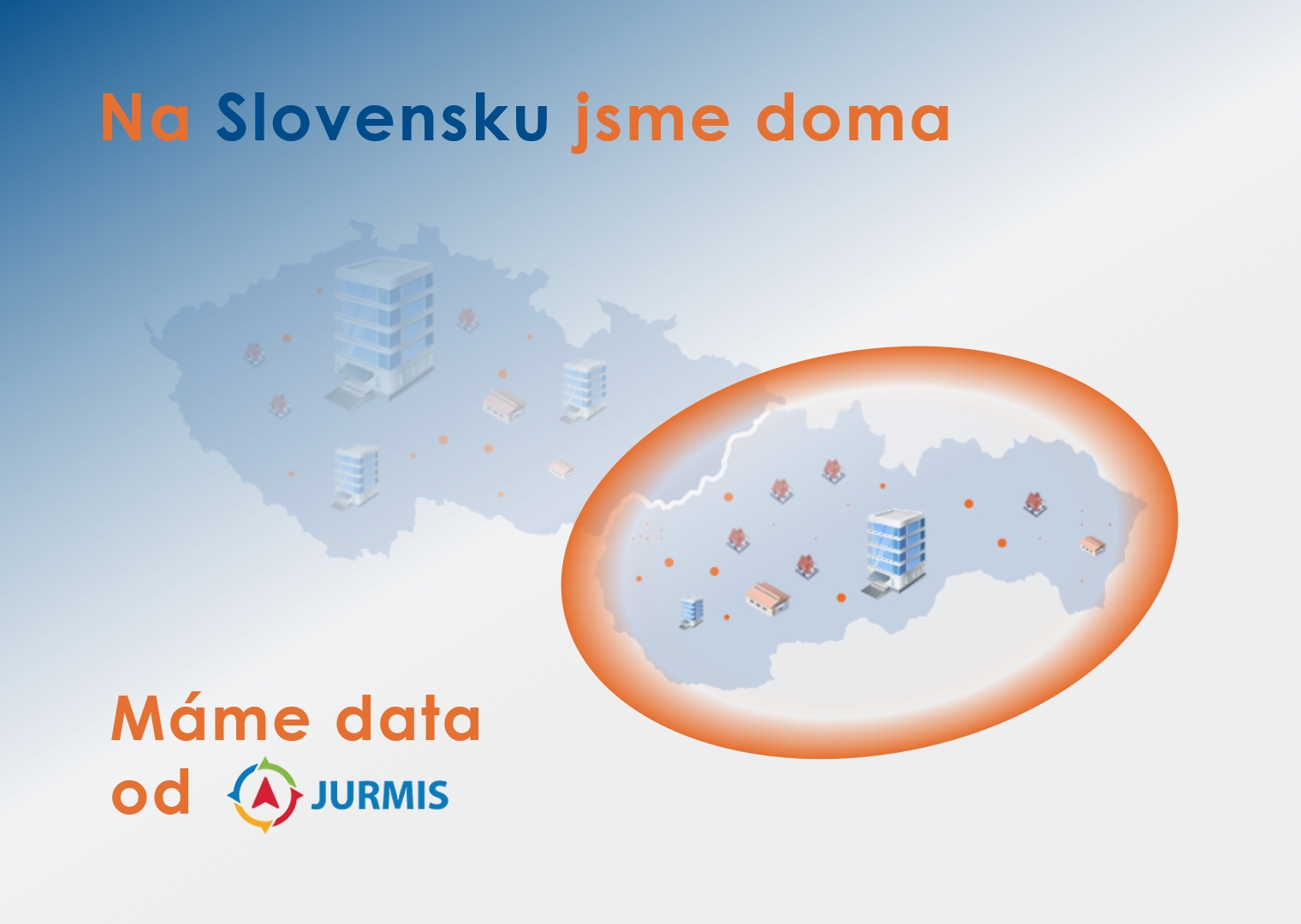 Úvodní fotografie blogového článku služby Registr stavebních projektů (RSP - AMA s.r.o.) s názvem "Rozvíjíme služby na Slovensku, odkoupili jsme data od Jurmis, s.r.o."