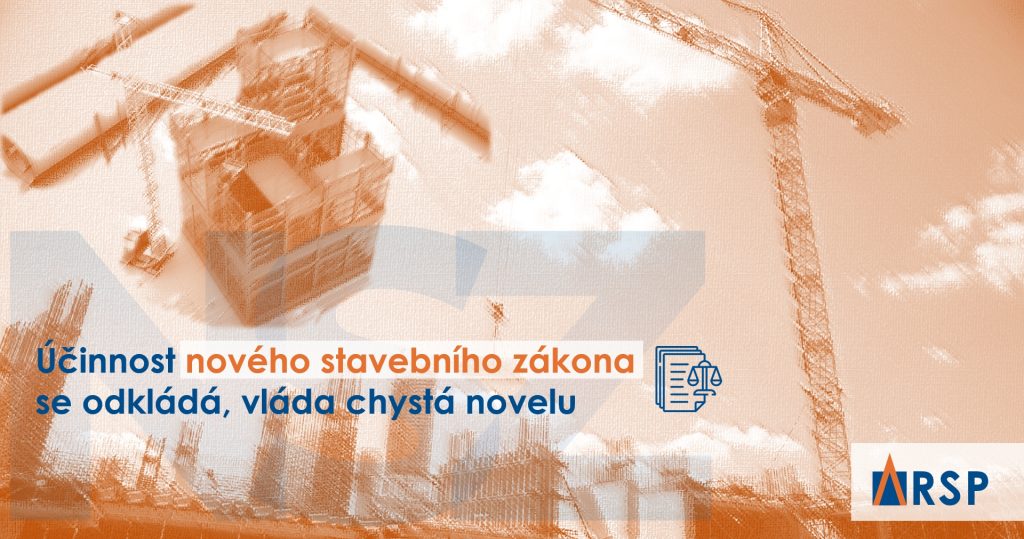 Úvodní fotografie blogového článku služby Registr stavebních projektů (RSP - AMA s.r.o.) s názvem "Účinnost nového stavebního zákona se odkládá, vláda chystá novelu."